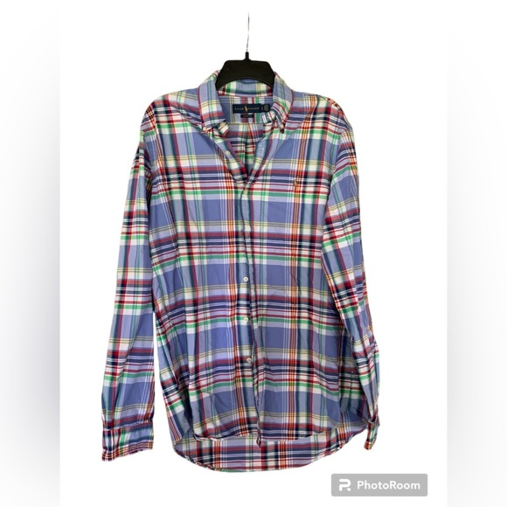 Polo Ralph Lauren Men’s Multicolored Button Down. Size L. Great Condition - Picture 1 of 3